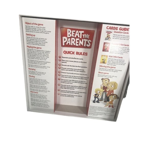 Beat the Parents Family Trivia Game Spin Master- COMPLETE Kids Vs Parents Family - Picture 2 of 6